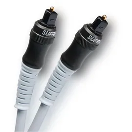 Supra Cables Supra 1003100011 Toslink/Toslink Glasfaserkabel (Toslink-Kabel, Toslink-Stecker/Stecker, Blau, 1 m)