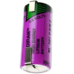 Tadiran Sonnenschein Inorganic Lithium Battery SL-361 mit Lötfahne U-Form