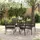 vidaXL Garten Essgruppe 5-tlg. Braun