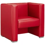 GGM Möbel Clubsessel LINO Leder Rot