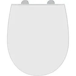 Ideal Standard Tirso Wrapover WC-Sitz E3355HY weiß, 36,5x42,5x4,5cm, SoftClose, antibakteriell