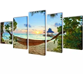 vidaXL Bilder Dekoration Set Hängematte 100 x 50 cm