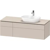 Duravit L-Cube Konsolenwaschtischunterbau wandhängend, Taupe Matt Dekor