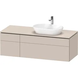 Duravit L-Cube Konsolenwaschtischunterbau wandhängend, Taupe Matt Dekor
