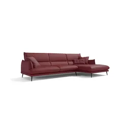 Ecksofa EGOITALIANO "FUNNY, hochwertiges und aktuelles Design, bequeme Rückenlehne", rot (burgundy), B:265cm H:90cm T:225cm, Sofas, hochwertiger Sitzkomfort, L-Form