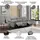 OTTO home 3-Sitzer OTTO HOME "LUND Cord, B. 222cm, manuelle/elektrische Relaxfunktion in 2 Sitzen", grau, B:222cm H:97cm T:100cm, 100% Polyester, Sofas, USB-C bei elektrischer Ausführung, Kopfteilverstellung, Topseller