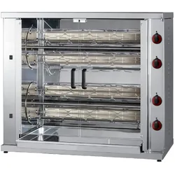 Planetarischer hähnchengrill mit gasbetrieb 8 schwerter = 40/48 hühner - 1230x620x1050 mm - 28 Kw + 220 W 230/1V - 5340P084 Eurast