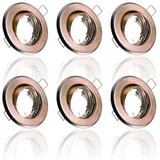 Maxkomfort Einbaustrahler 6er Pack rund braun Metall
