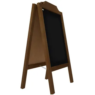 ALLboards Kundenstopper – lackierter Holzrahmen 100x60cm dekorativen Wellenform