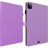 Avizar iPad Pro 11 2022 , 2020 Glitter Klapphülle – Violett