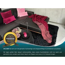 ZOLLNER Kuscheldecke 150 x 200 cm Rot
