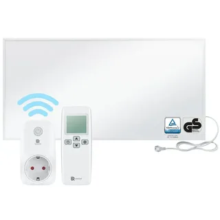 bringer-germany Bringer® Infrarotheizung - 1200 (BRIH1200) / BRTS: Smart Thermostat und Fernbedienung / Weiß