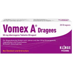 Vomex A Dragees - Bei Übelkeit und Erbrechen 20 St Überzogene Tabletten