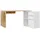 mokebo Eckschreibtisch Eiche, Weiß, Holzwerkstoff, 145x77x65 cm, Arbeitszimmer, Schreibtische, Eckschreibtische