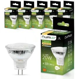 Lumiled LED-Lampe 6x MR11 2,5W GU4 warmweiß 3000K 6 St.