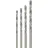 Donau Elektronik 1720 HSS Metall-Spiralbohrer-Set 4teilig 0,4 mm/0,6 mm/0,8 mm/1 mm
