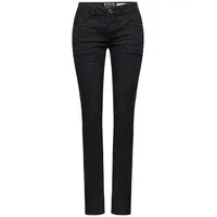 STREET ONE Damen Slim Jeans Style Jane, Deep Black