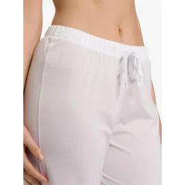 Hanro Cotton Deluxe Schlafhose Weiß XL