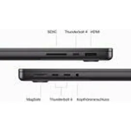 Apple MacBook Pro M3 2023 14" M3 Pro 18 GB RAM 1 TB SSD 18-Core GPU Space Schwarz