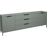 Mäusbacher Sideboard »Bonnie«, Breite 216 cm mit Quadratgestell, grün