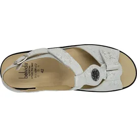 Belvida Bequeme Sandalen Damen Weiß 36