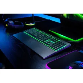 Razer Ornata V3 X Low Profile Membran-Tastatur mit Razer Chroma RGB (Hybrid-Membranschalter, ergonomische Handgelenkauflage) ES-Layout | Schwarz