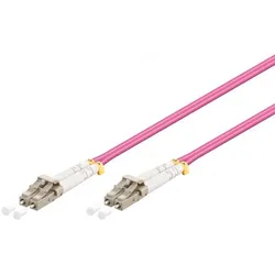 LWL Kabel Multimode OM4, LC-Stecker (UPC) > LC-Stecker (UPC), violett - Länge: 15,0 m