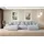 altdecor Ecksofa U-Form mit Schlaffunktion 3-Sitzer Grau