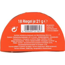 Ferrero Kinder Riegel Big Pack 18er