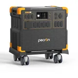 pecron E3800LFP Tragbare Powerstation 3840Wh mit 4200W AC-Steckdosen, Solargenerator & LiFePO4-Batterie - Schnellladefunktion für Haushalt Camping Notstromversorgung
