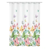 KLEINE WOLKE Duschvorhang Butterflies 180 x 200 cm mehrfarbig