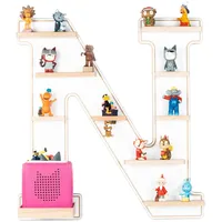 BOARTI Kinderregal Buchstabe N Holz weiß