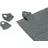 Bo-Camp Vorzeltteppich Clips, 4st, grau