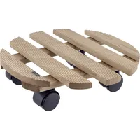 Wagner Pflanzenroller Country Holz Ø 30 cm braun