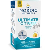 Nordic Naturals Ultimate Omega Xtra, 60 Softgels, Lemon