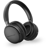 Energy Sistem Power Radio Bluetooth-Kopfhörer (FM-Radio, 45 Stunden Akku, MicroSD-MP3-Player, Deep Bass, Ohrpolster aus Proteinleder und elastischem Viscoschaum), Schwarz