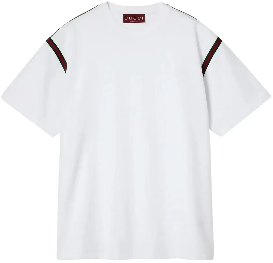 Gucci Baumwoll JerseyT-Shirt mit Bestickungen XL Gr. n:XL