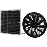 Solarpanel-Lüfter 100 w Solarpanel-betriebener Lüfter 10-Zoll-Durchmesser Ventilator für Wohnmobile, Yachten, Gewächshäuser, Badezimmer Andere