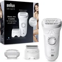 Braun Silk-épil 9 9-705 weiß/silber