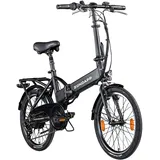 ZÜNDAPP Z101 E-Faltrad, 20 Zoll, schwarz