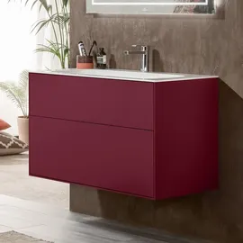 Villeroy & Boch Waschtischunterschrank 2 Auszüge 99,6 x 59,1 x 49,8 cm Grau