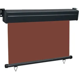 vidaXL Seitenmarkise 120 x 250 cm Braun Polyester