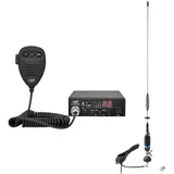 PNI Paket CB Funkgerät HP 8000L ASQ Escort mit CB S75-Antenne mit Kabel und Fester Halterung