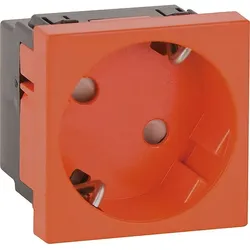 Unterflursteckdose 45-er-Spur 1-fach, orange