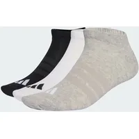 adidas Unisex THIN&LIGHT ESSENTIALS Low Cut Socken KC9629 - medium grey heather/white/black, 6.5-8