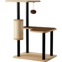 fudajo Kratzbaum 40 x 30 x 62 cm braun/schwarz
