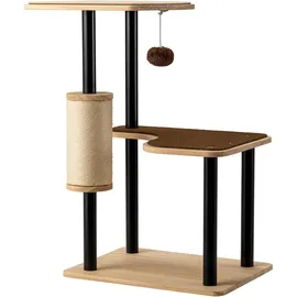 fudajo Kratzbaum 40 x 30 x 62 cm braun/schwarz