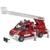 Bruder MB Sprinter Feuerwehr mit Drehleiter, Pumpe und Light & Sound Modul 02673