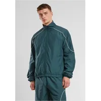 URBAN CLASSICS Piped Panel Trackjacket - Grün - XL