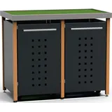 Müllbox Typ-LW, 2x 240l, Türfarbe Anthrazit